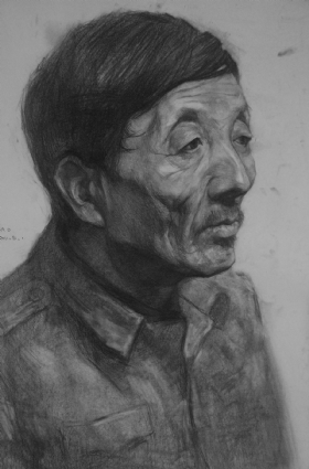 武漢尚上畫室作品,教師作品,素描頭像