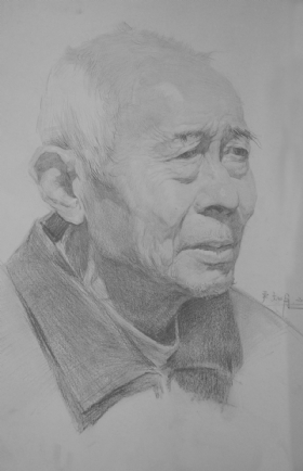 武漢尚上畫室作品,教師作品,素描頭像