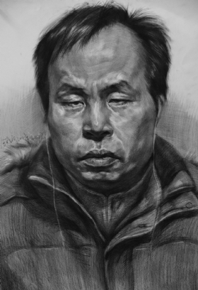 武漢尚上畫室作品,教師作品,素描頭像