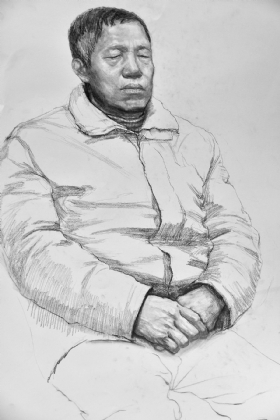 武漢尚上畫室作品,教師作品,素描頭像
