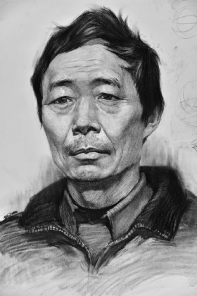 武漢尚上畫室作品,教師作品,素描頭像