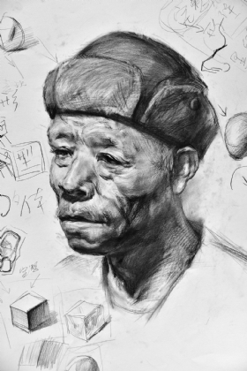 武漢尚上畫室作品,教師作品,素描頭像