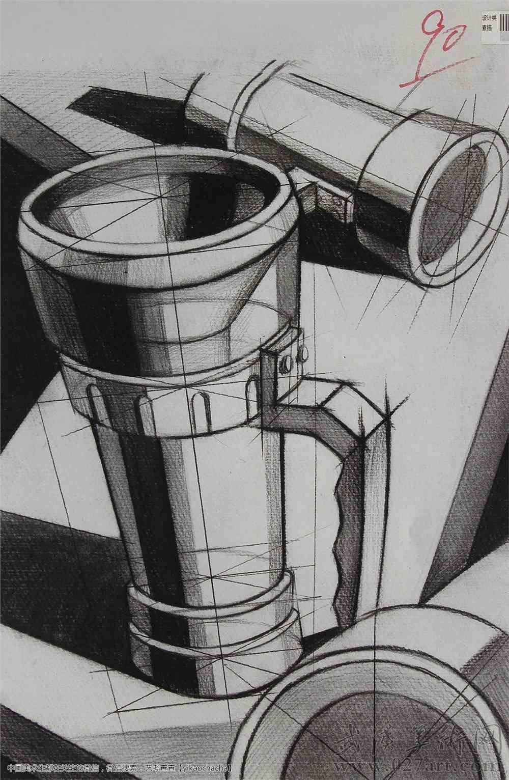 2015年四川美术学院设计素描高分卷cmsj1