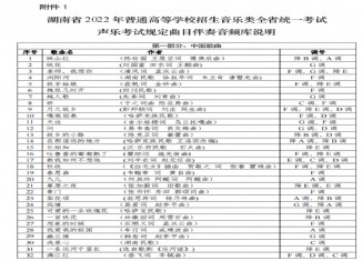湖南艺考